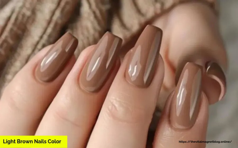 Light Brown Nails Color