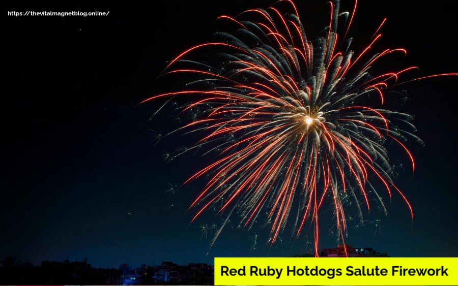 Red Ruby Hotdogs Salute Firework
