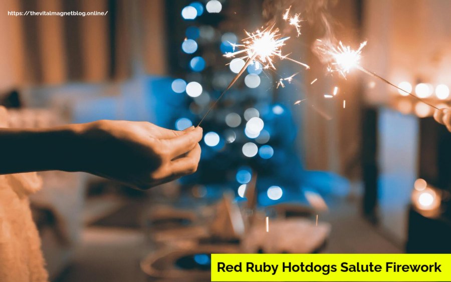 Red Ruby Hotdogs Salute Firework